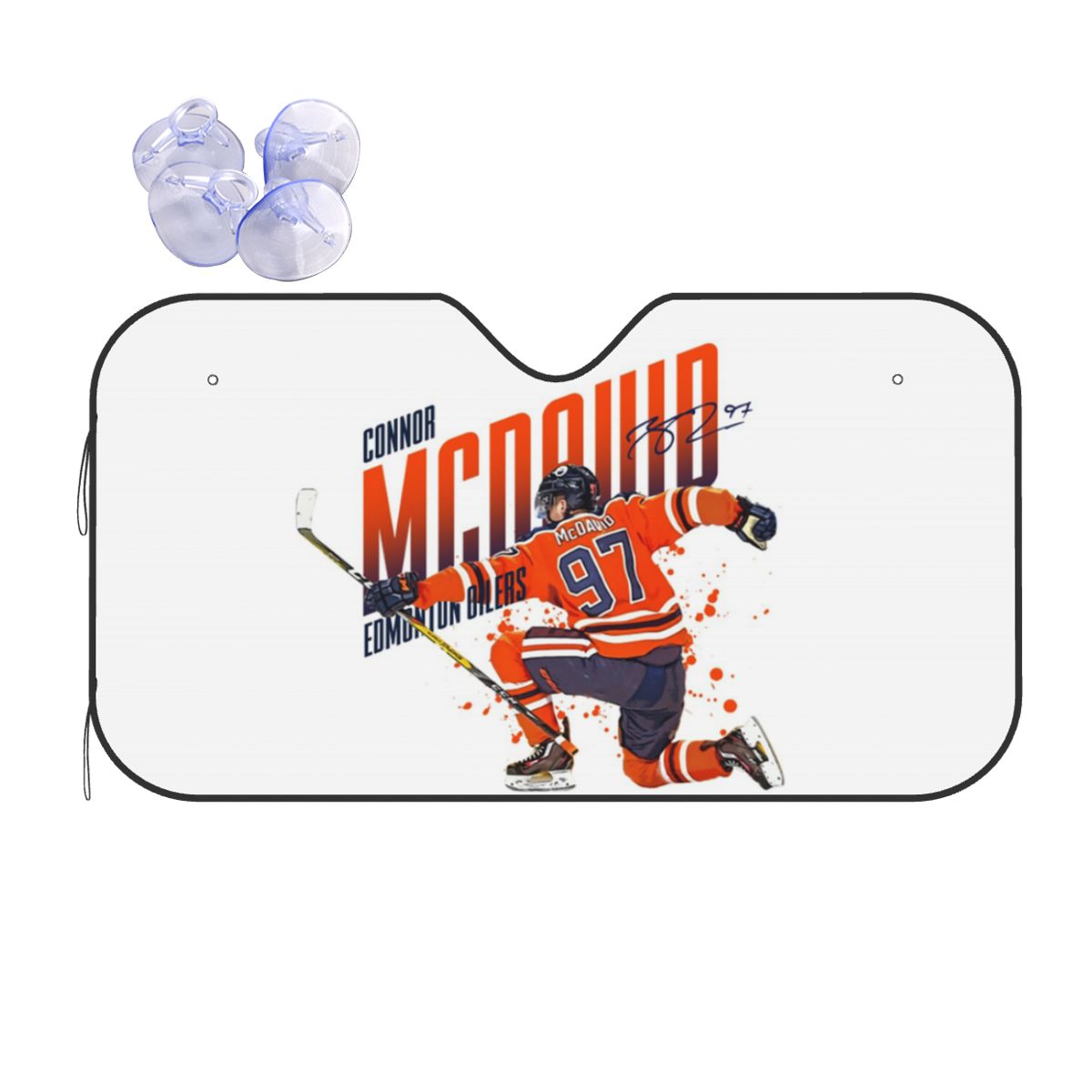 Car Accessories Edmonton - Connor McDavid 97 Osłona przeciwsłoneczna na