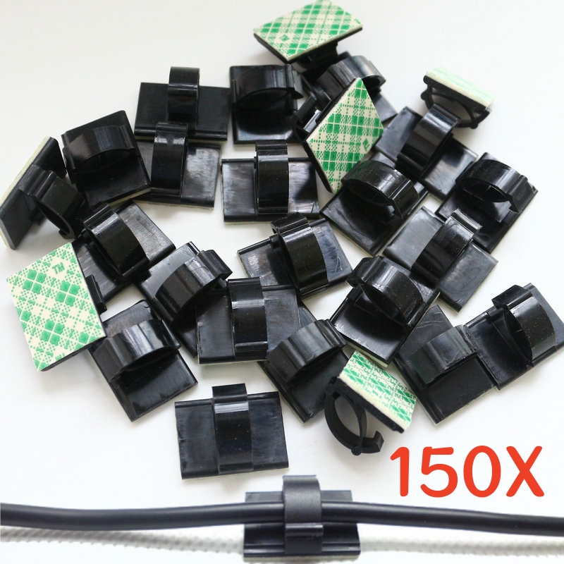 Car Accessories Tata Punch - 150/10 SZT. Zaciski do Kabli Samoprzylepne