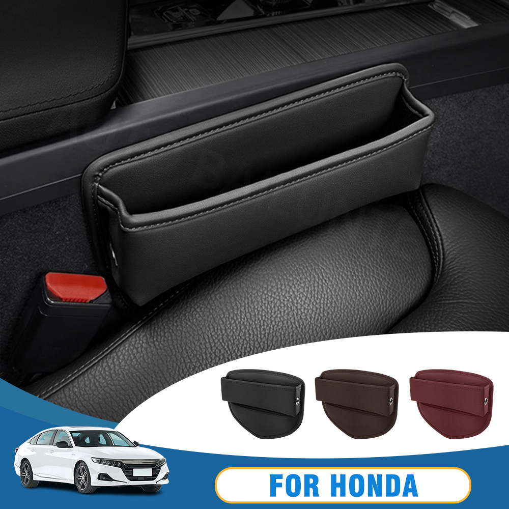 Car Accessories Honda - Skórzany schowek na fotel samochodowy do