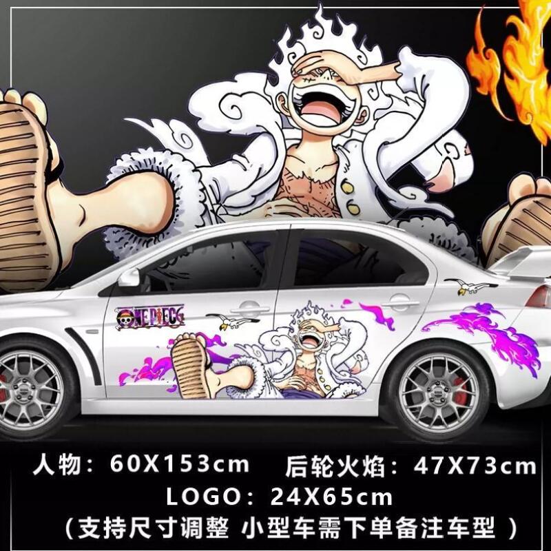 Car Accessories Japanese - Naklejka One Piece na karoserię samochodu,