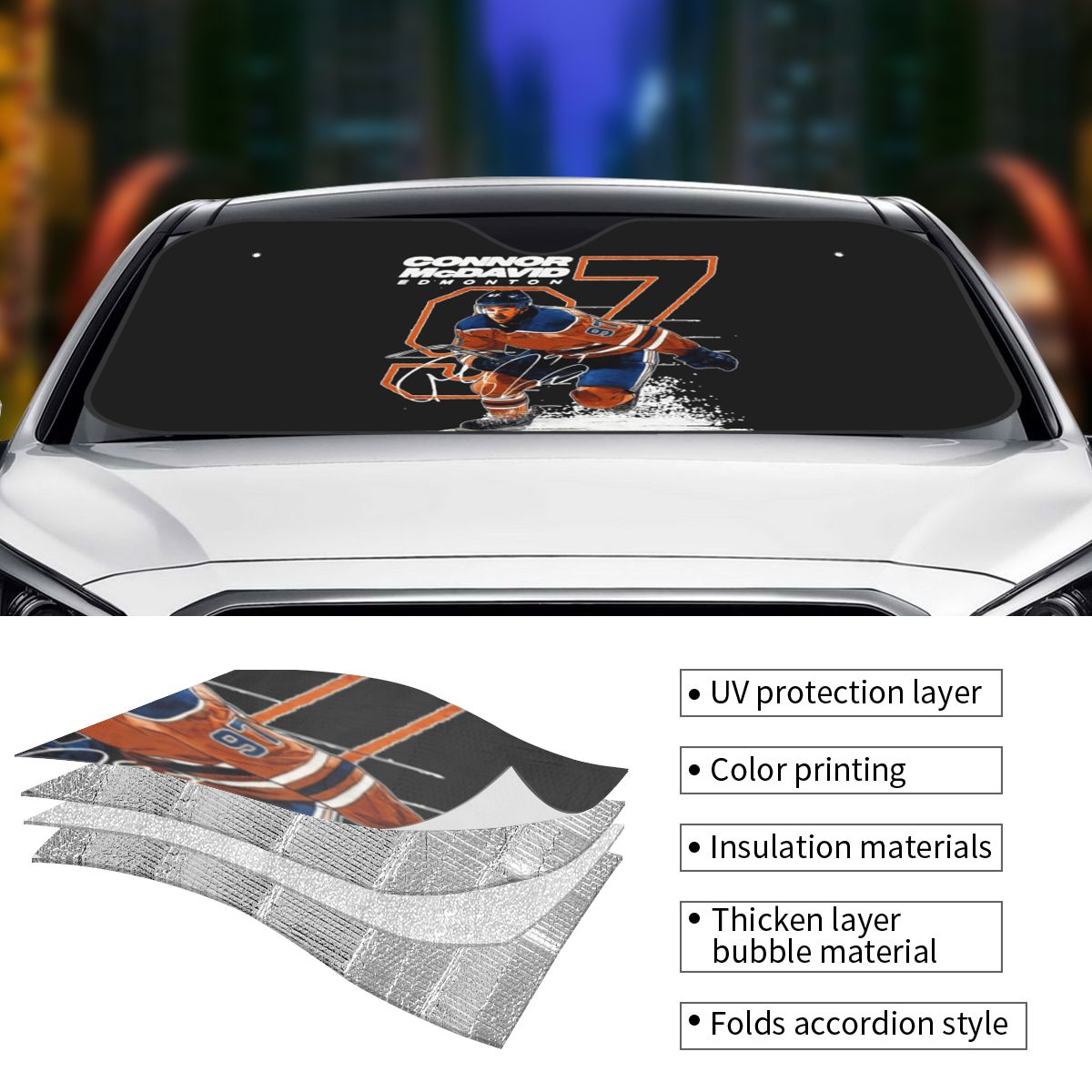 Connor McDavid 97 Osłona przec – Car Accessories Edmonton recenzja i cena