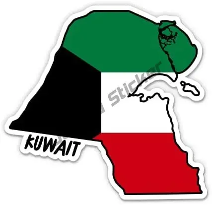 Kuwejt mapa z flagą naklejka w – Car Accessories Kuwait recenzja i cena