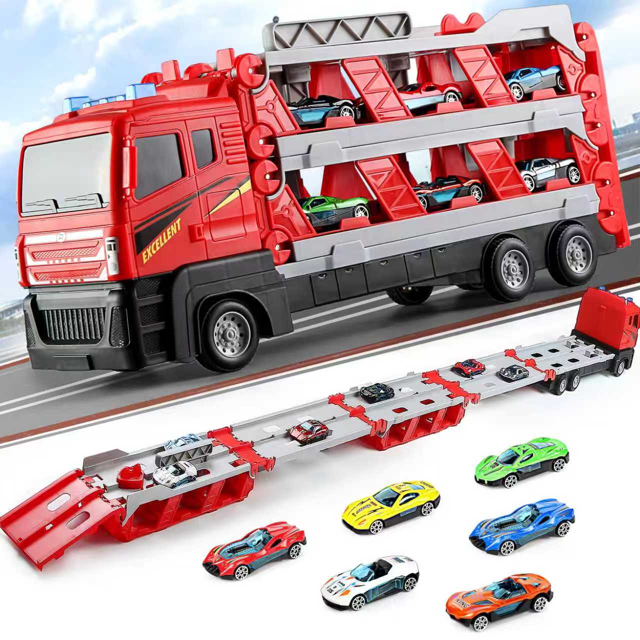 Zestaw zabawek: składany samoc – Car Accessories For Boys recenzja i cena