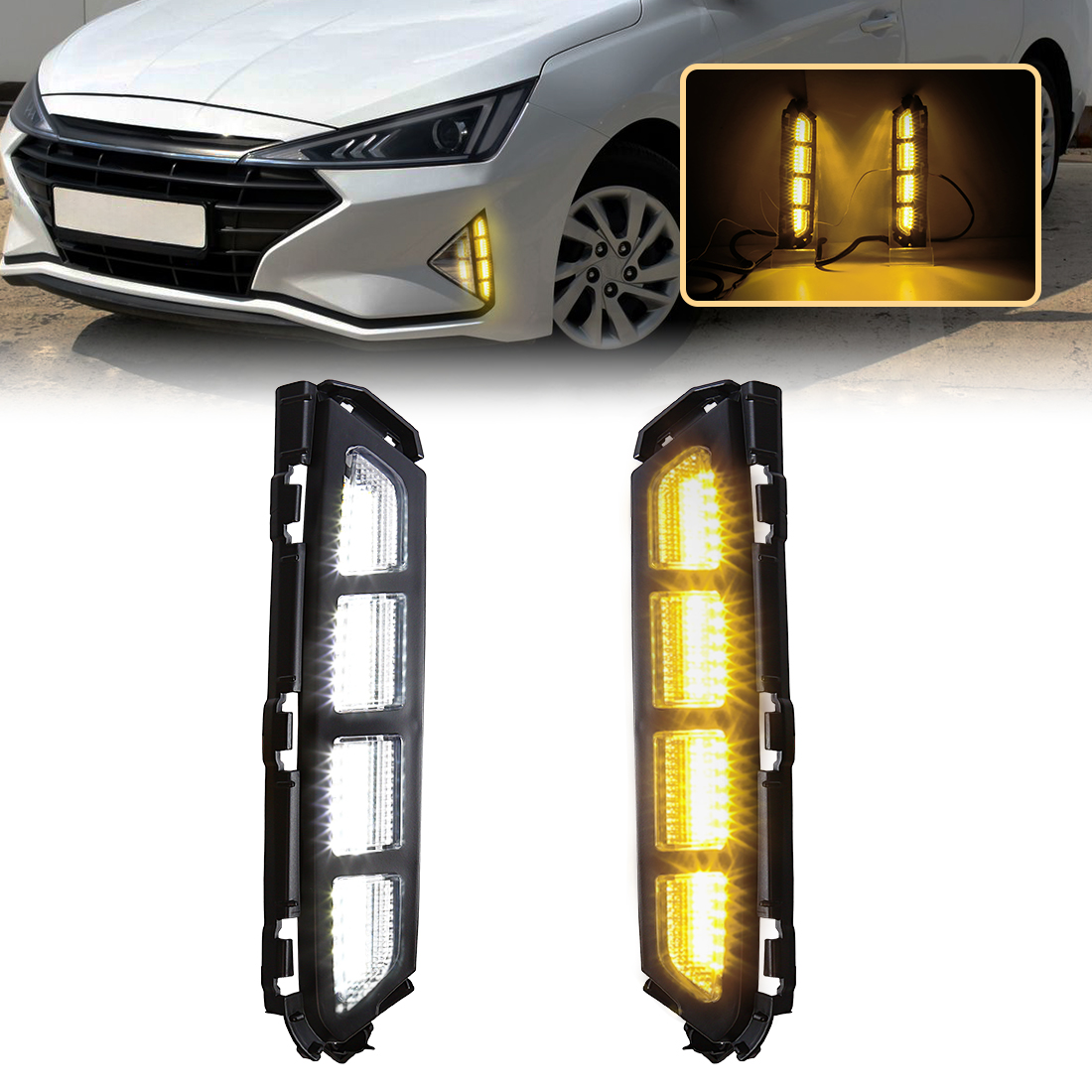 2szt LED Światła przeciwmgieln – Car Accessories For Road Trip recenzja i cena