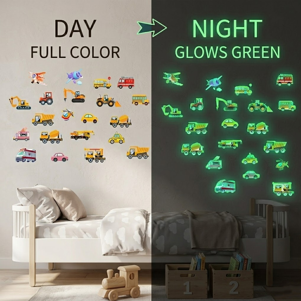 Świecące naklejki na ścianę z  – Car Accessories For Boys recenzja i cena