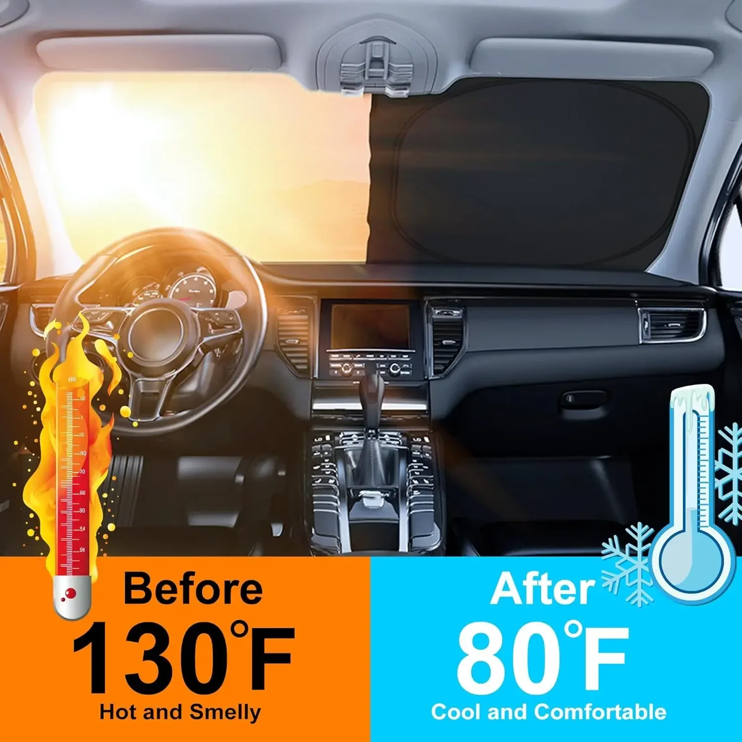 Osłona przeciwsłoneczna do sam – Windshield Sun Shade recenzja i cena